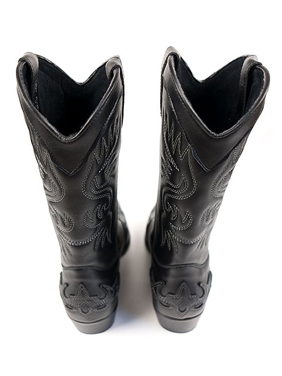  Western Boots Black