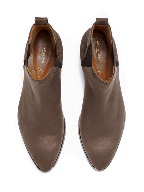  Chelsea Boots Point Toe Dark Brown
