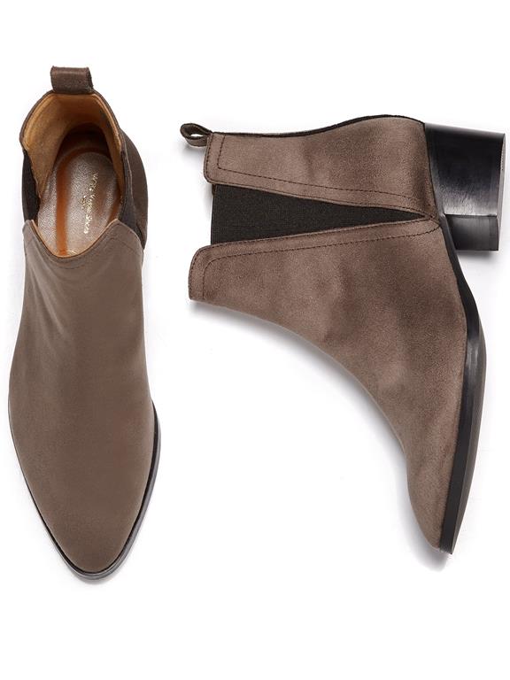  Chelsea Boots Point Toe Dark Brown