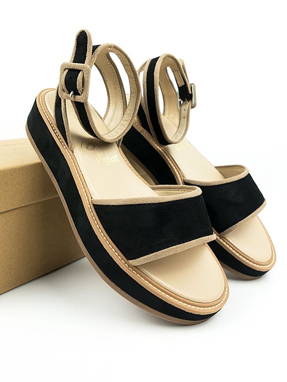  Sandals Beige & Black