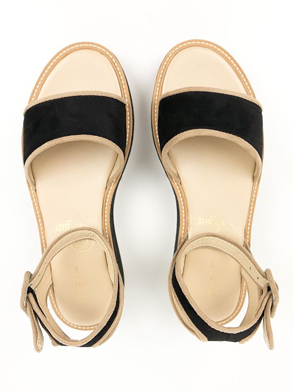  Sandals Beige & Black
