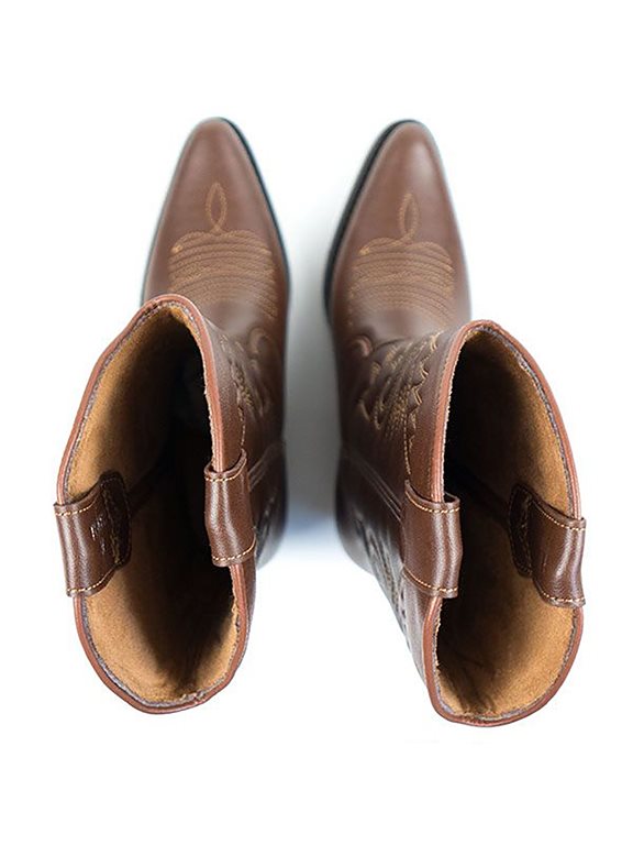  Western Boots Brown