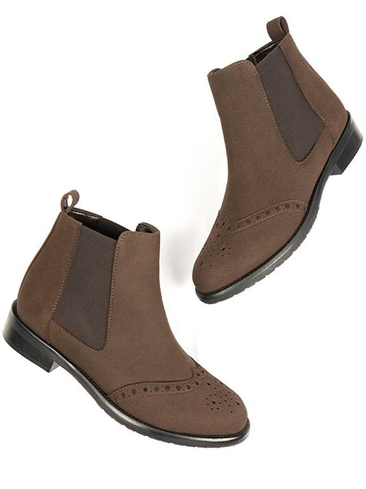  Chelsea Boots Brogue Dark Brown