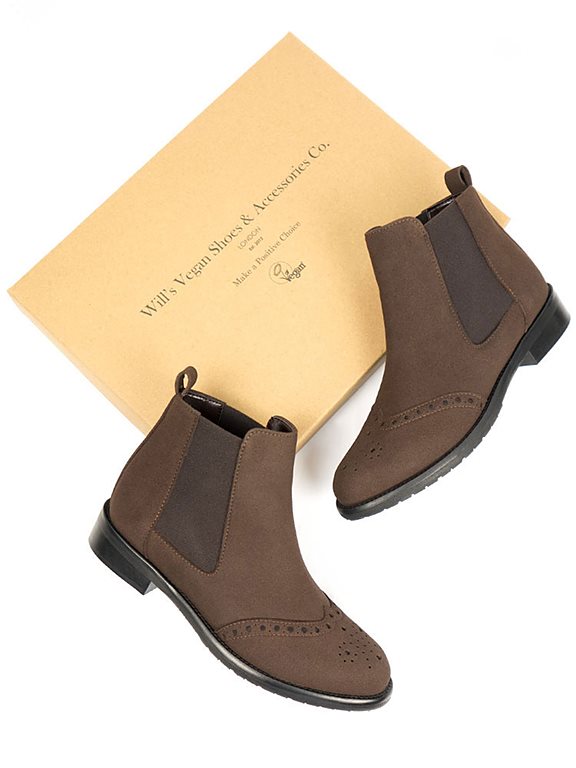  Chelsea Boots Brogue Dark Brown