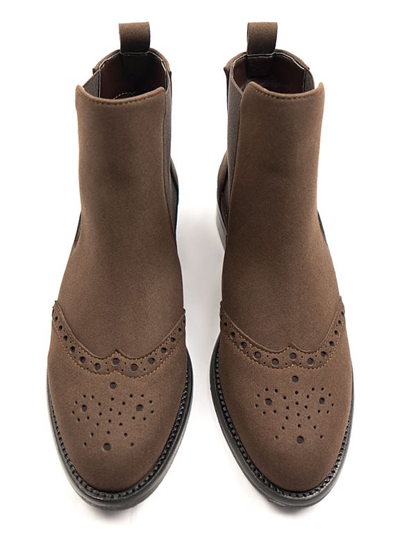 Chelsea Boots Brogue Dark Brown