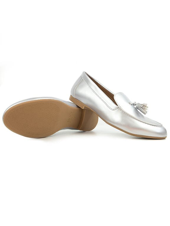  Loafers Tassle Silver