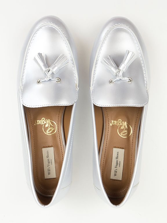  Loafers Tassle Silver
