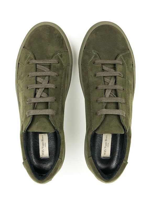  Sneakers Vegan Suede Dark Green