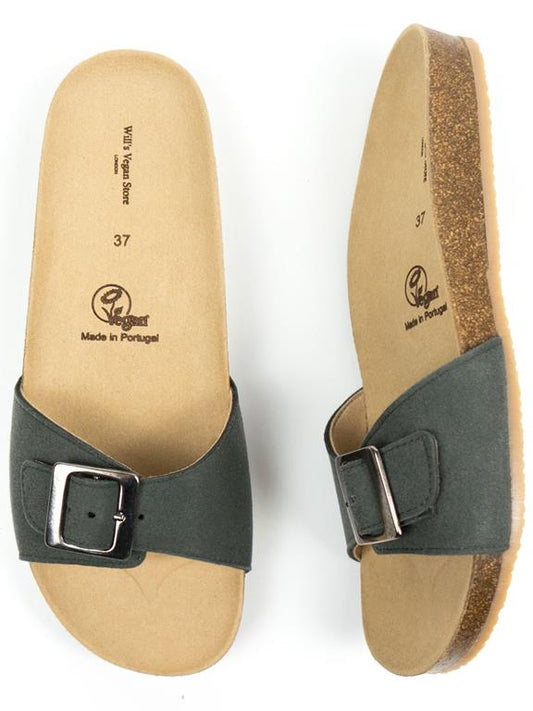  Slippers Single Strap Green