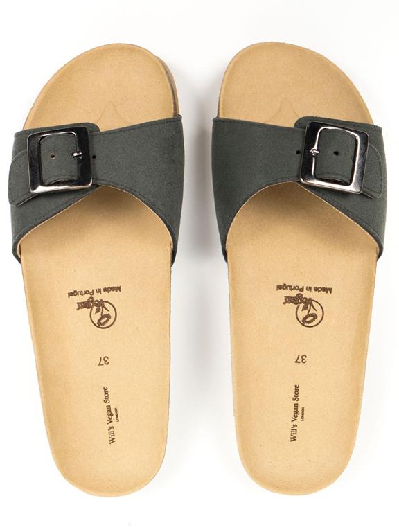  Slippers Single Strap Green