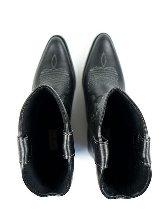  Western Boots Black