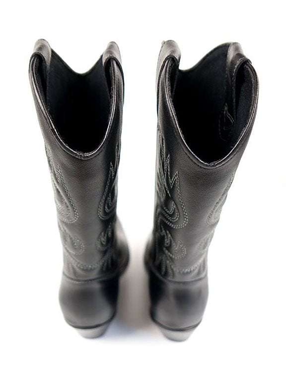  Western Boots Black
