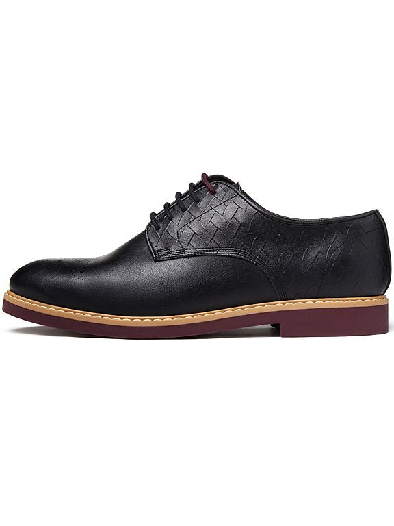  Brogues Signature Black & Cherry Red