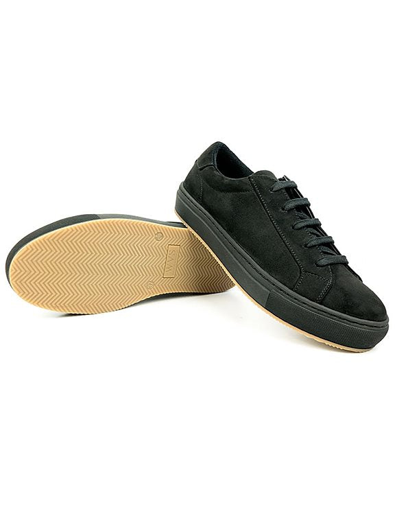  Sneakers Black Vegan Suede