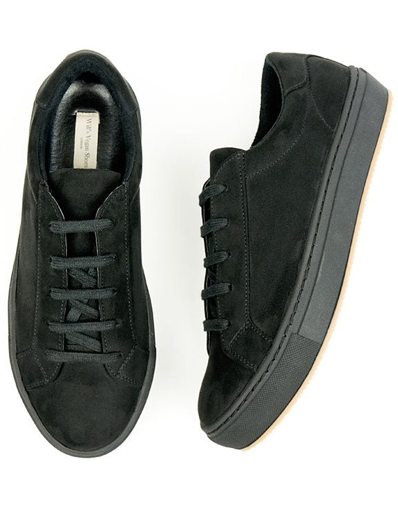  Sneakers Black Vegan Suede