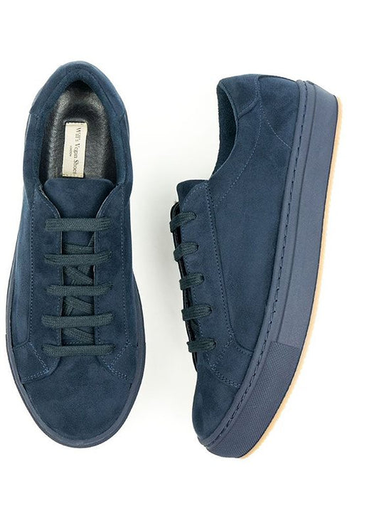  Sneakers Dark Blue Vegan Suede