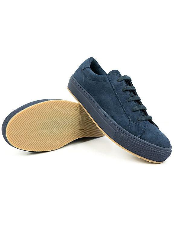  Sneakers Dark Blue Vegan Suede