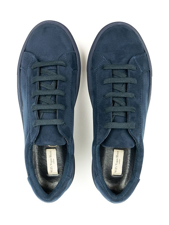  Sneakers Dark Blue Vegan Suede