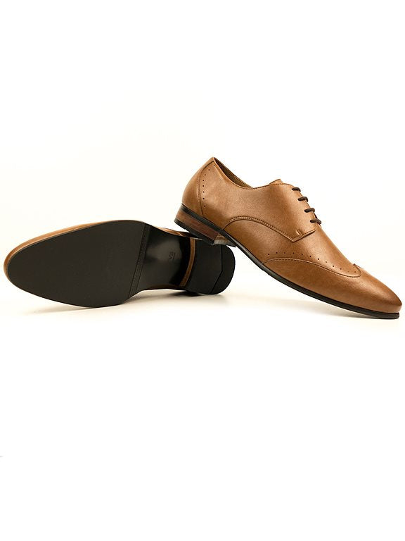  Slim Sole Brogues Tan