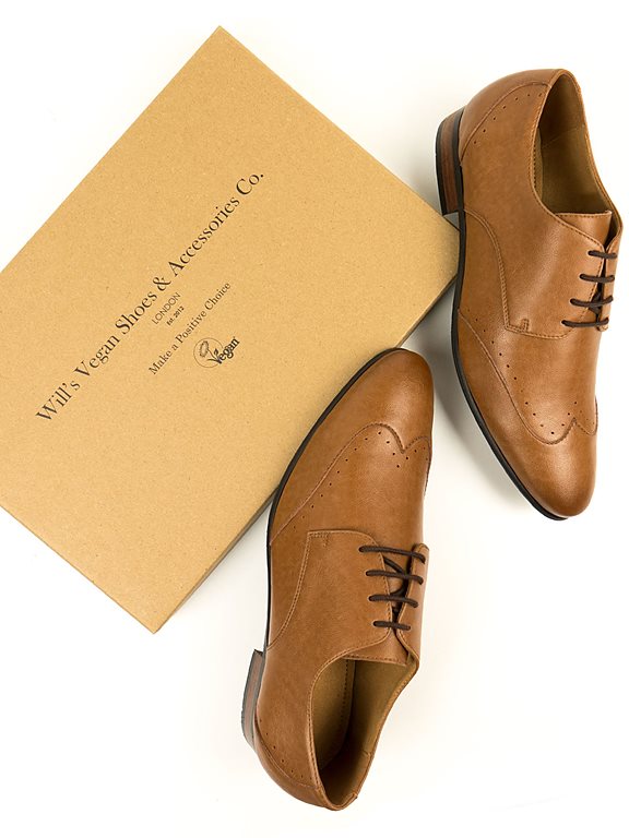  Slim Sole Brogues Tan