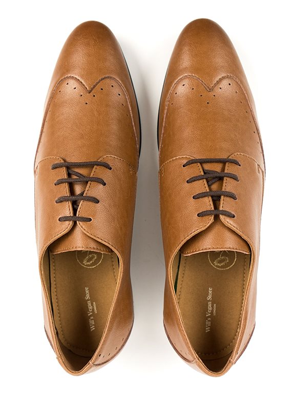  Slim Sole Brogues Tan