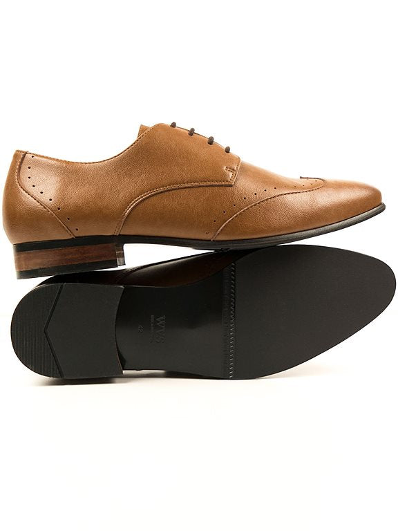  Slim Sole Brogues Tan