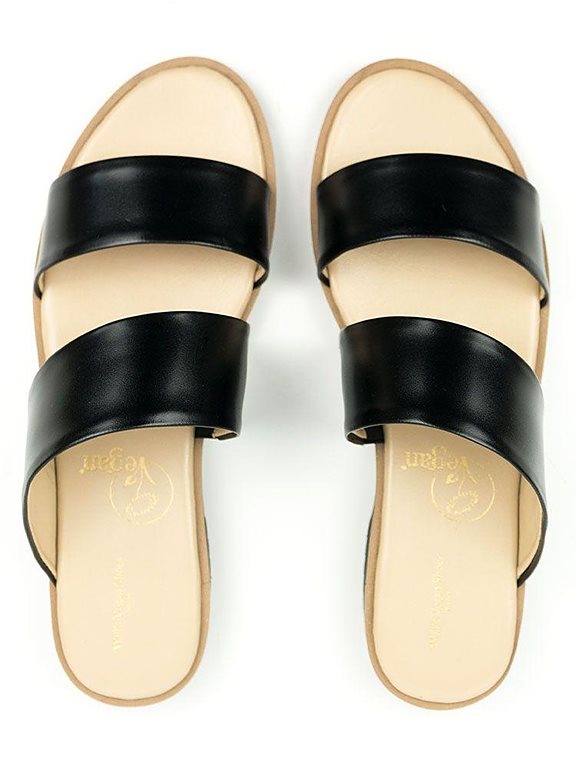  Sandals Two Straps Black
