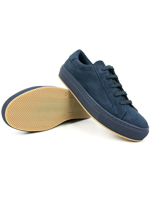  Sneakers Dark Blue Vegan Suede