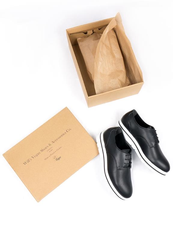  Laceups Flatform Black