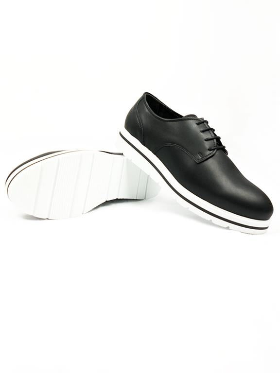  Laceups Flatform Black