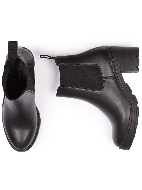  Track Sole Booties Black