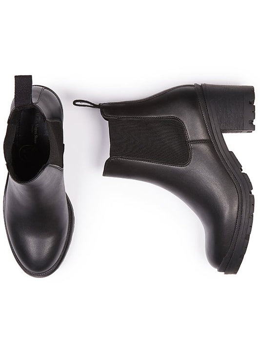  Track Sole Booties Black