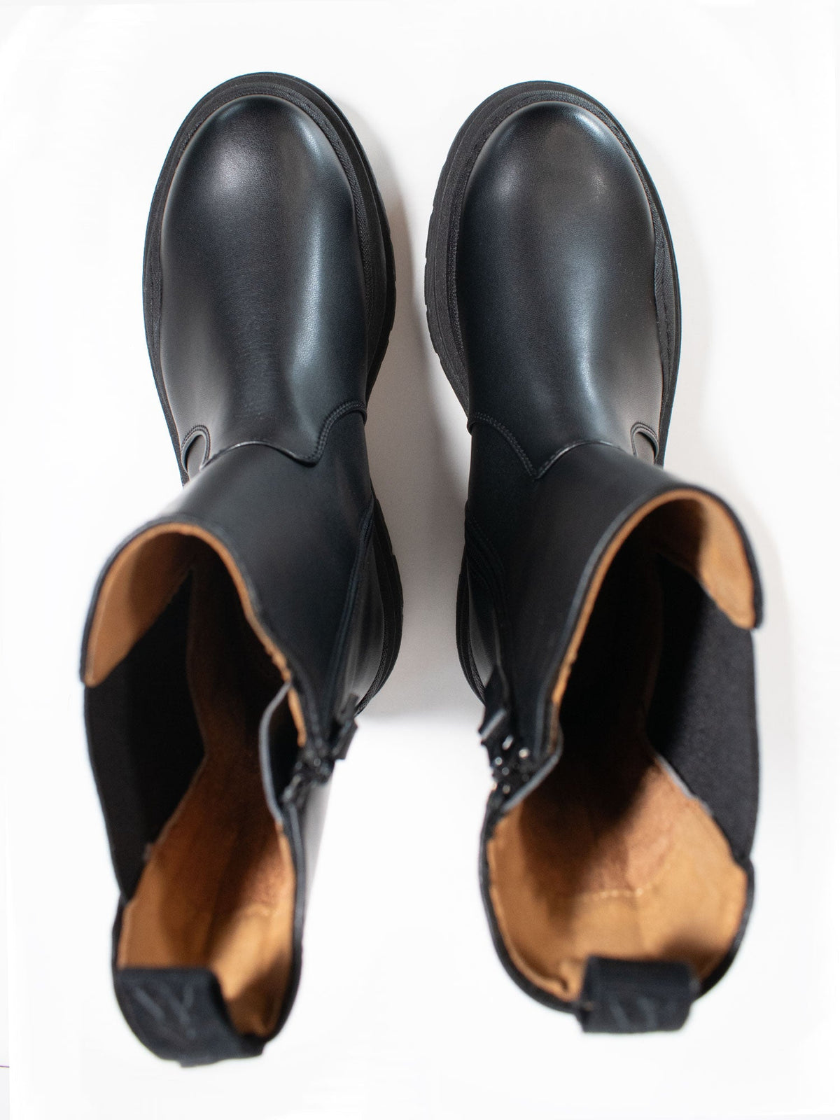  Track Sole Chelsea Mid-Height Boots