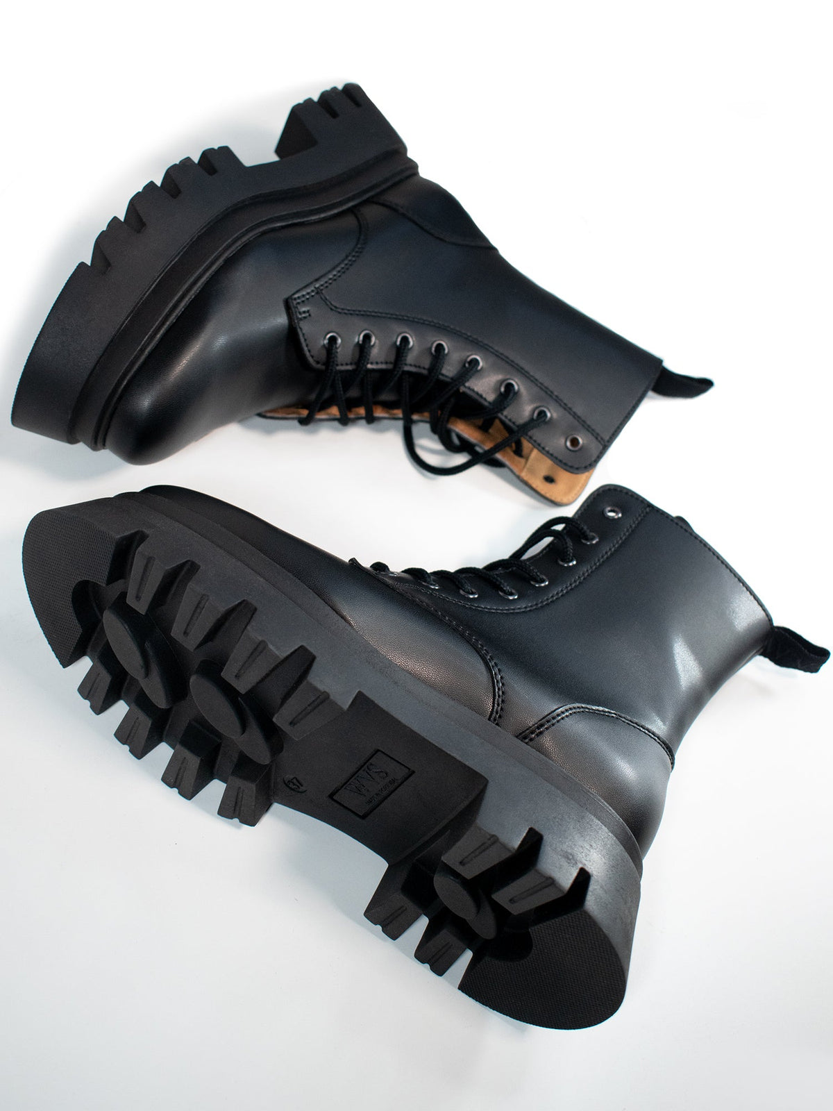  Track Sole 8-Eye Lace Up Boots