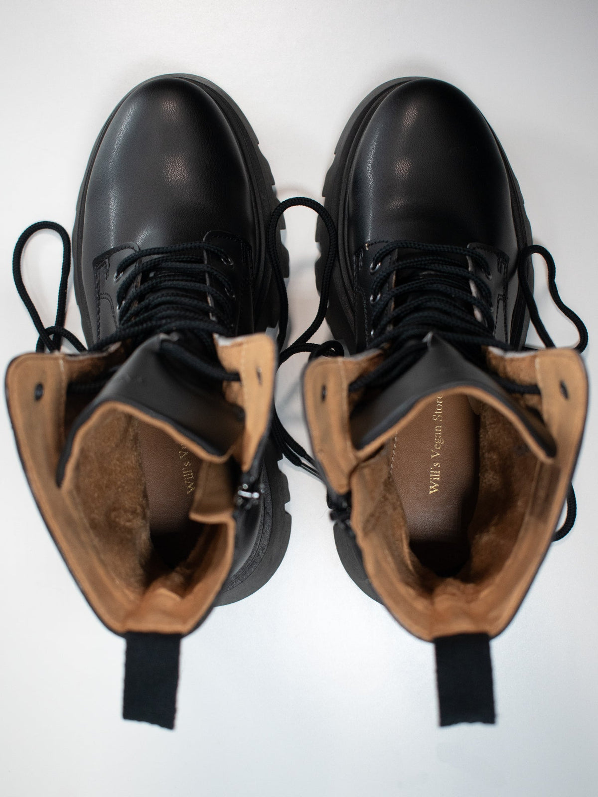  Track Sole 8-Eye Lace Up Boots
