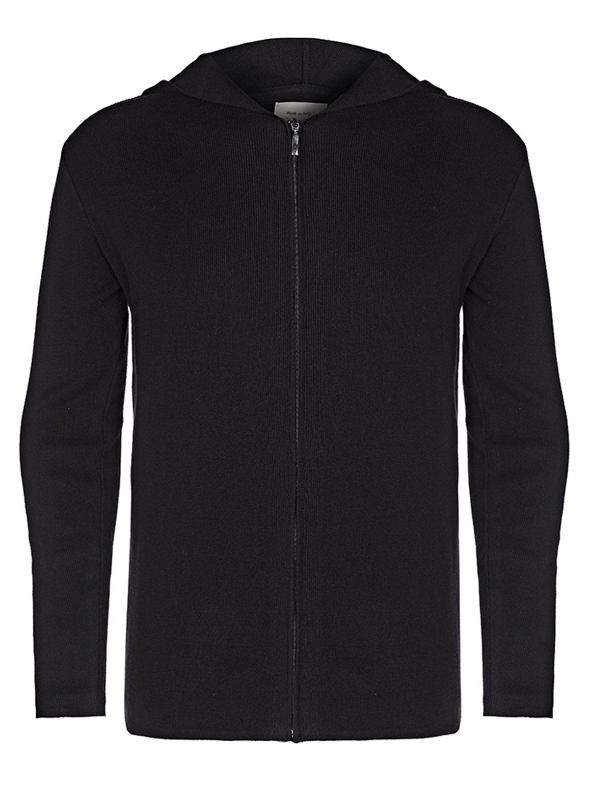  Recycled Zip Up Knit Hoodie
