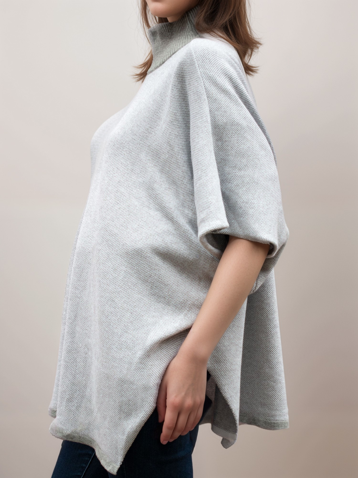  Recycled Knit Poncho