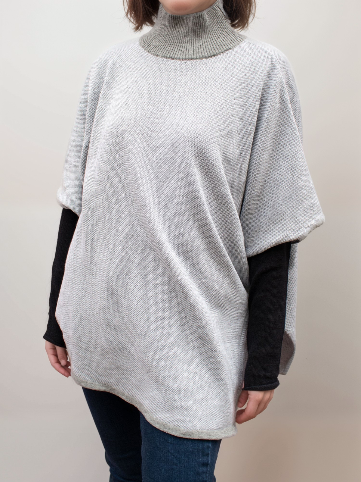  Recycled Knit Poncho