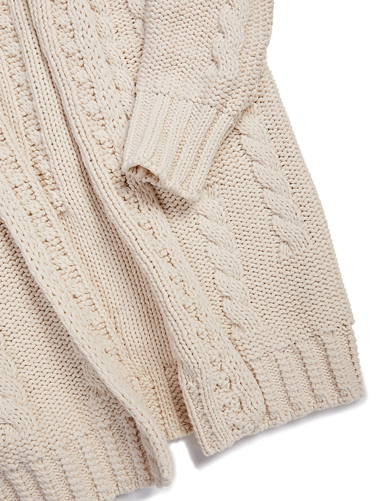  Recycled Chunky Knit Cardigan