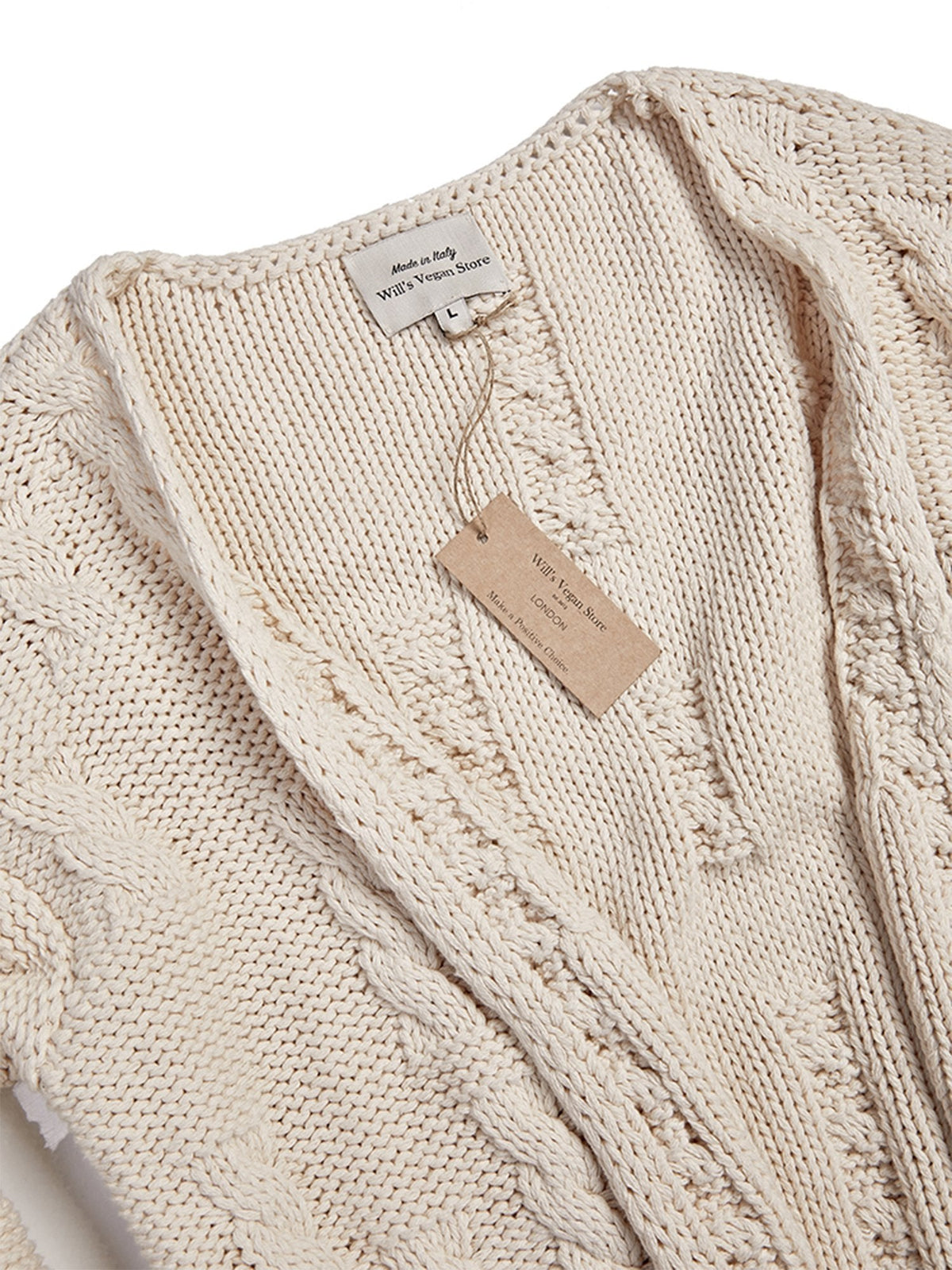  Recycled Chunky Knit Cardigan