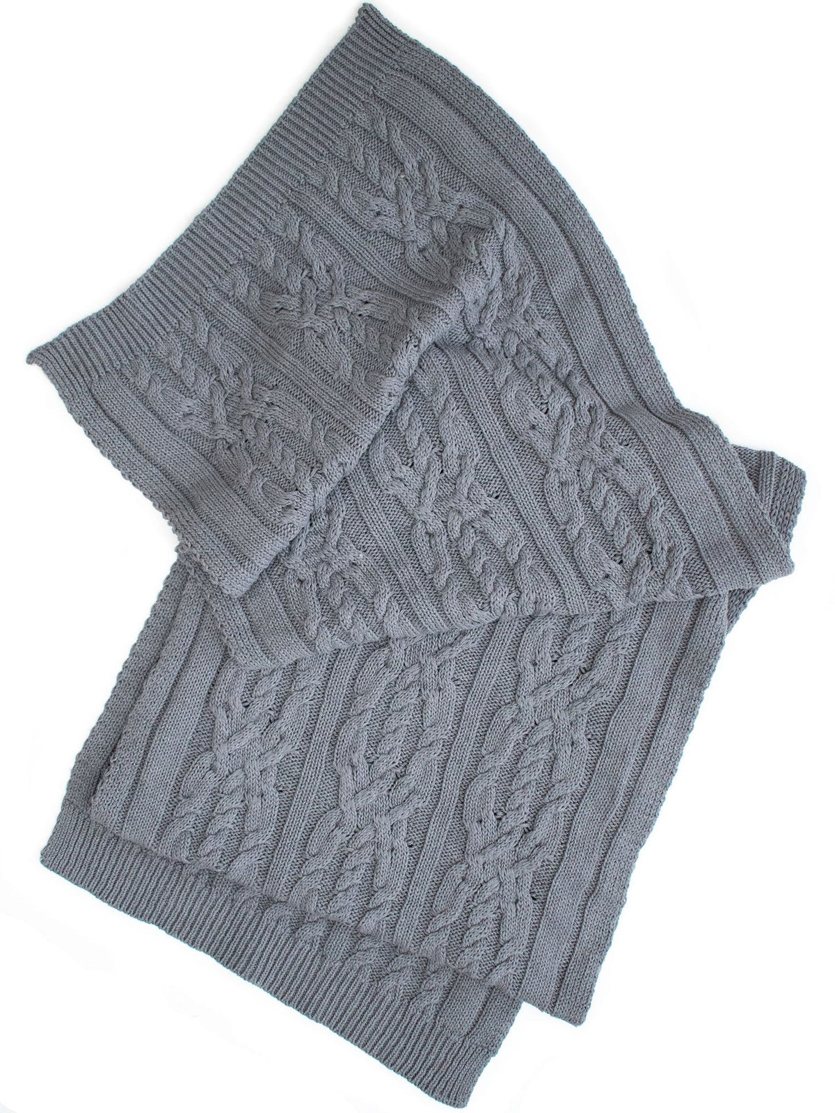  Recycled Braided Knit Scarf