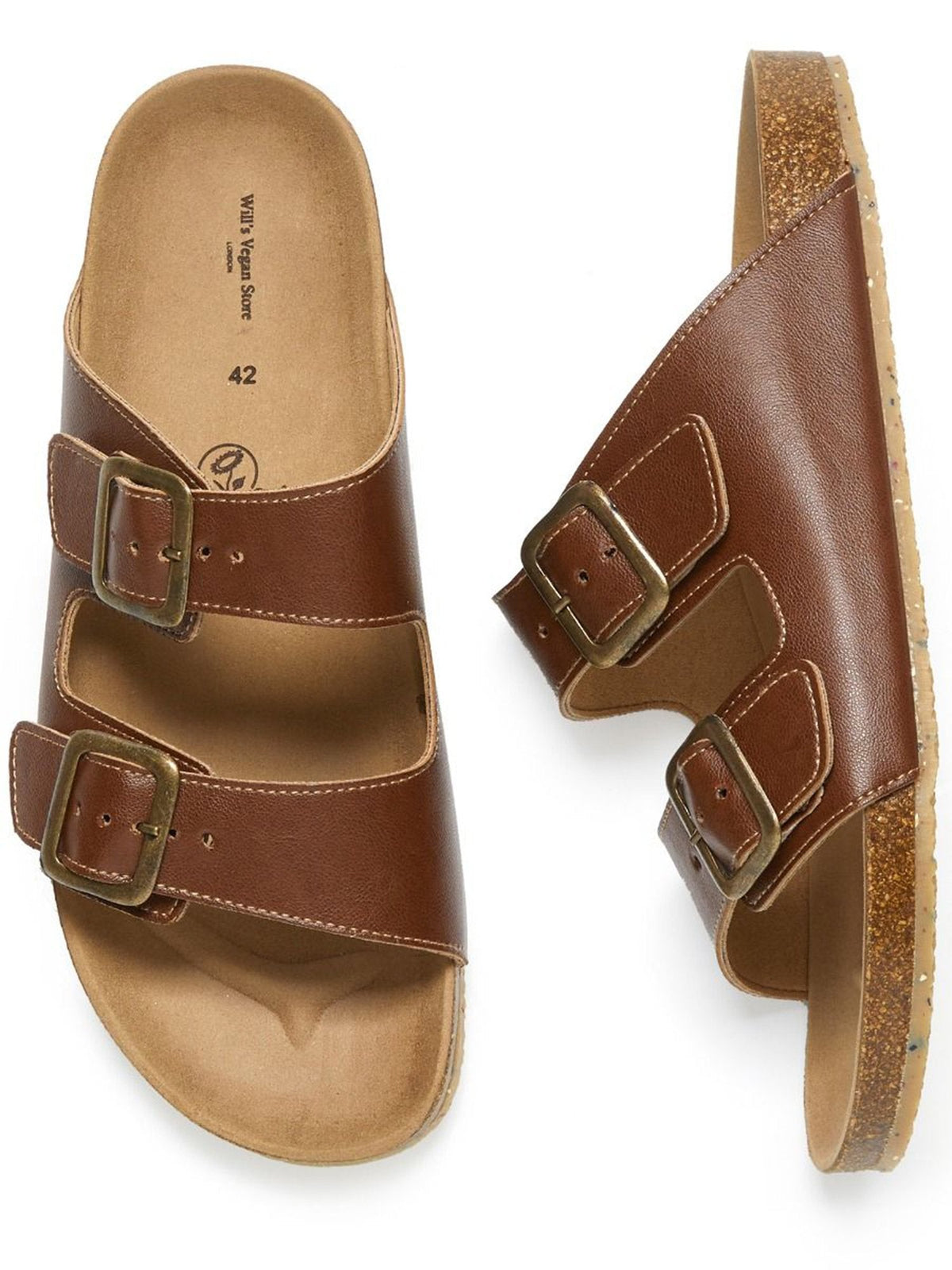  Two Strap Footbed Sandals
