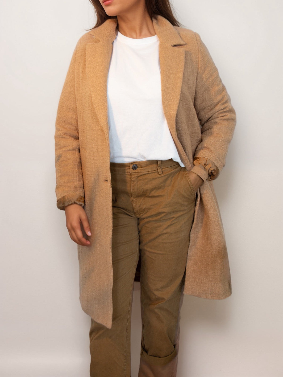  Structured Vegan Wool Coat