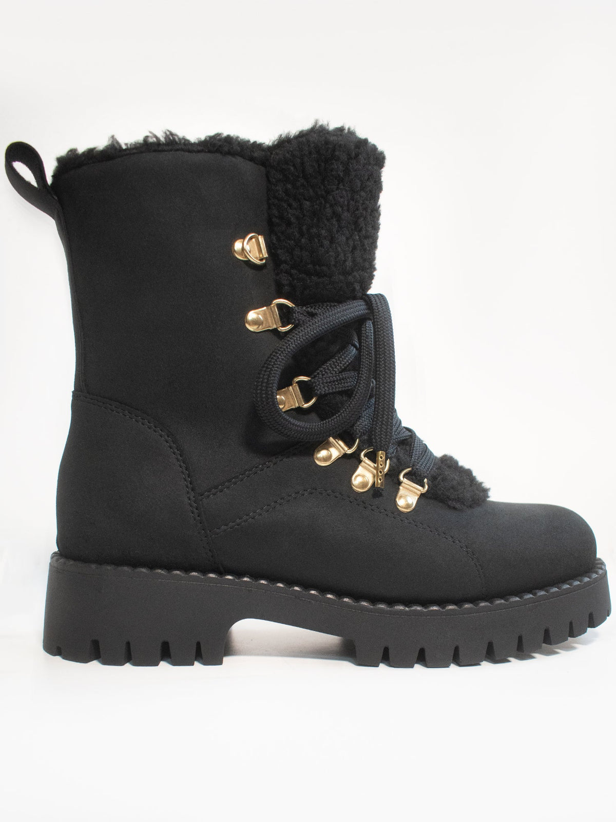  Recycled Vegan Shearling Boots