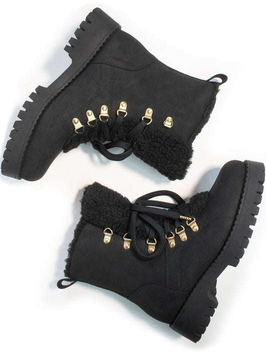  Recycled Vegan Shearling Boots